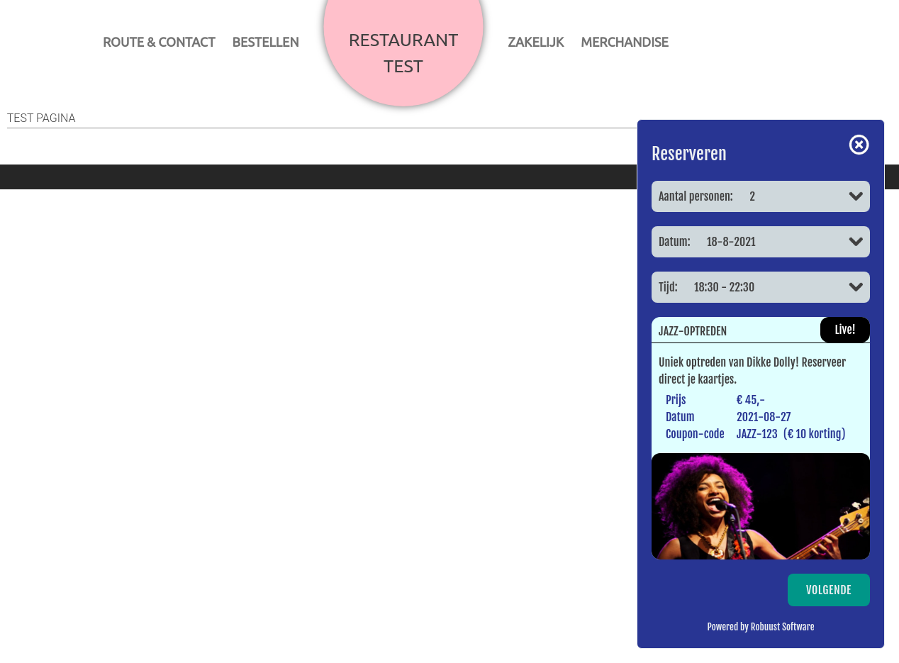 screenshot of Robuust Horeca